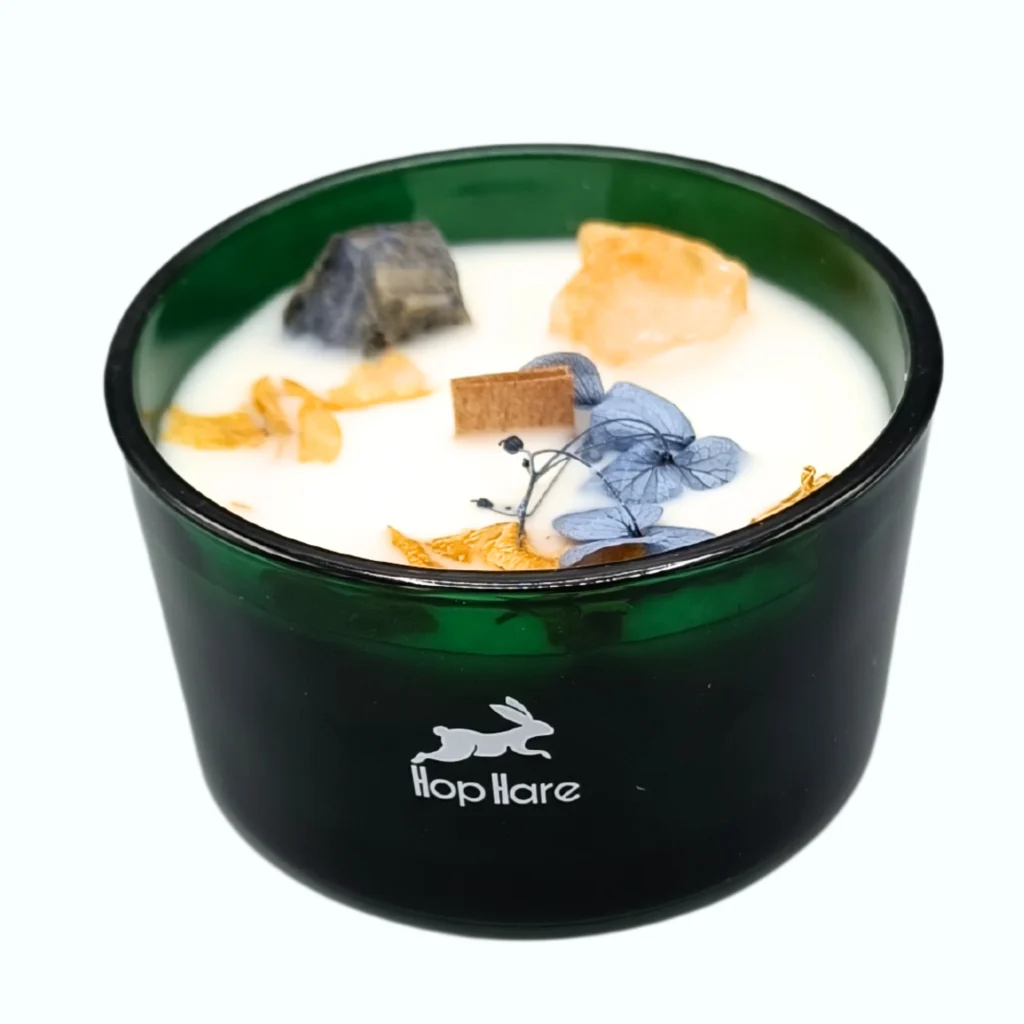 Vela de soja lemongrass y madreselva El Sol - aromaterapia natural con aceites esenciales