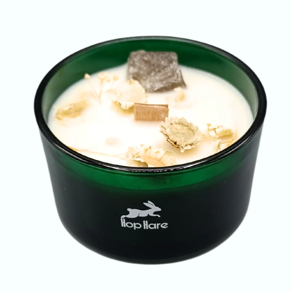 Vela mágica jazmín leo para rituales, meditación y prácticas esotéricas con aroma natural