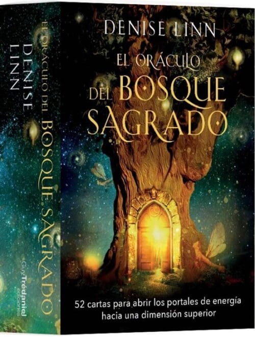 Oráculo del Bosque Sagrado cartas adivinatorias con símbolos naturales y arquetipos del bosque