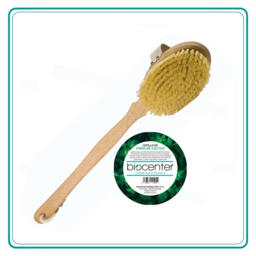 cepillo exfoliante de fibra de cactus
