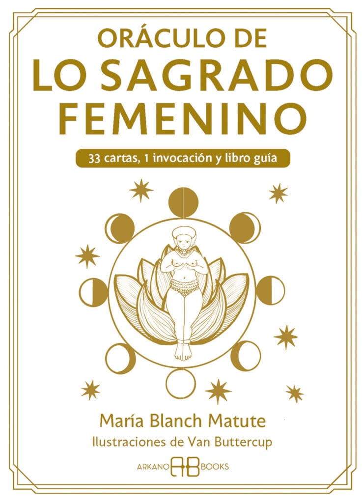 Oráculo sagrado femenino cartas 33 cartas y libro guía Diosa Ishtar
