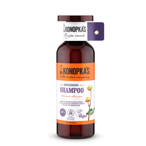 Champú nutritivo Dr. Konopka's 500 ml para cabello seco y dañado con aceite orgánico herbal Nº 52