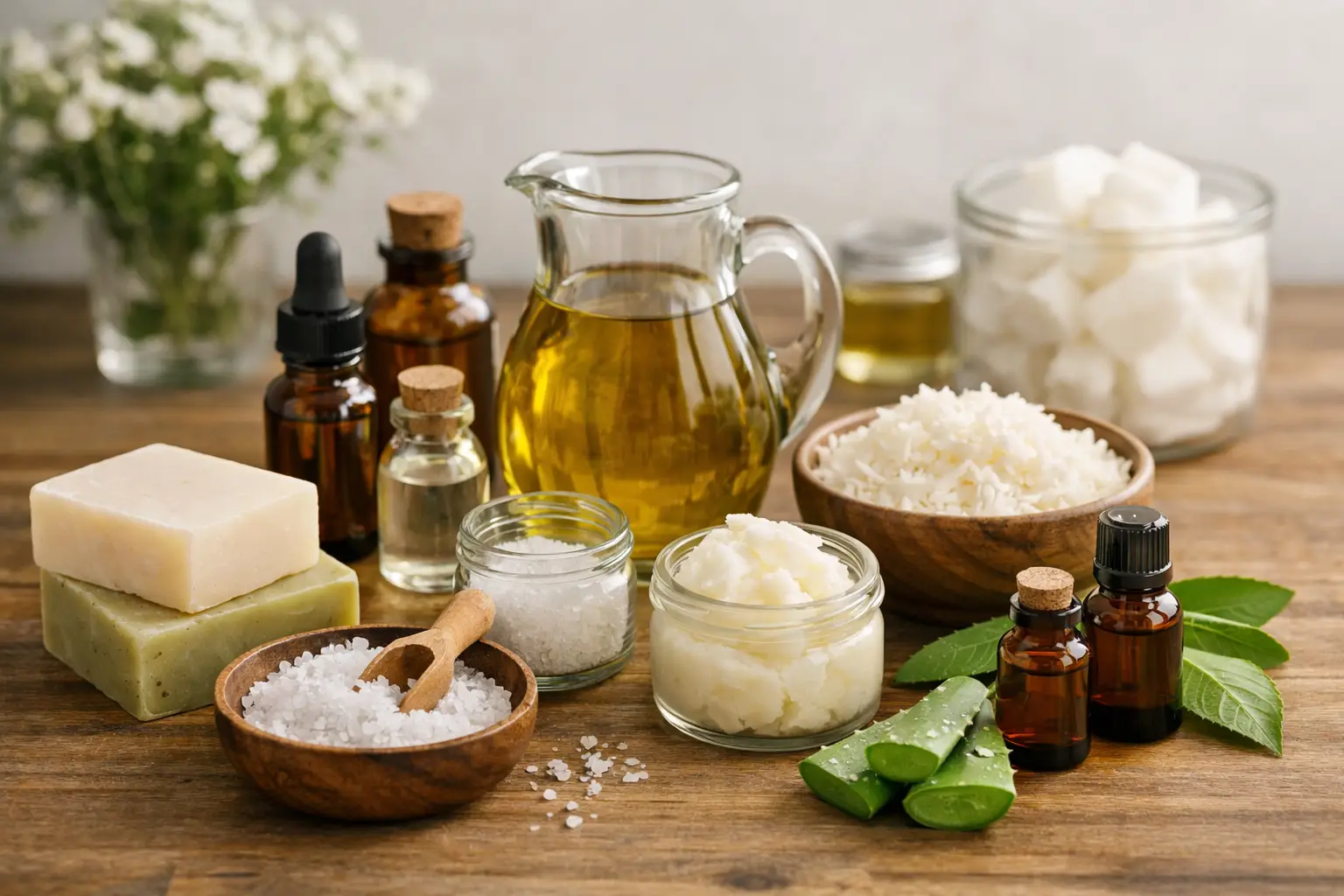 Ingredientes para jabón casero que sí necesitas