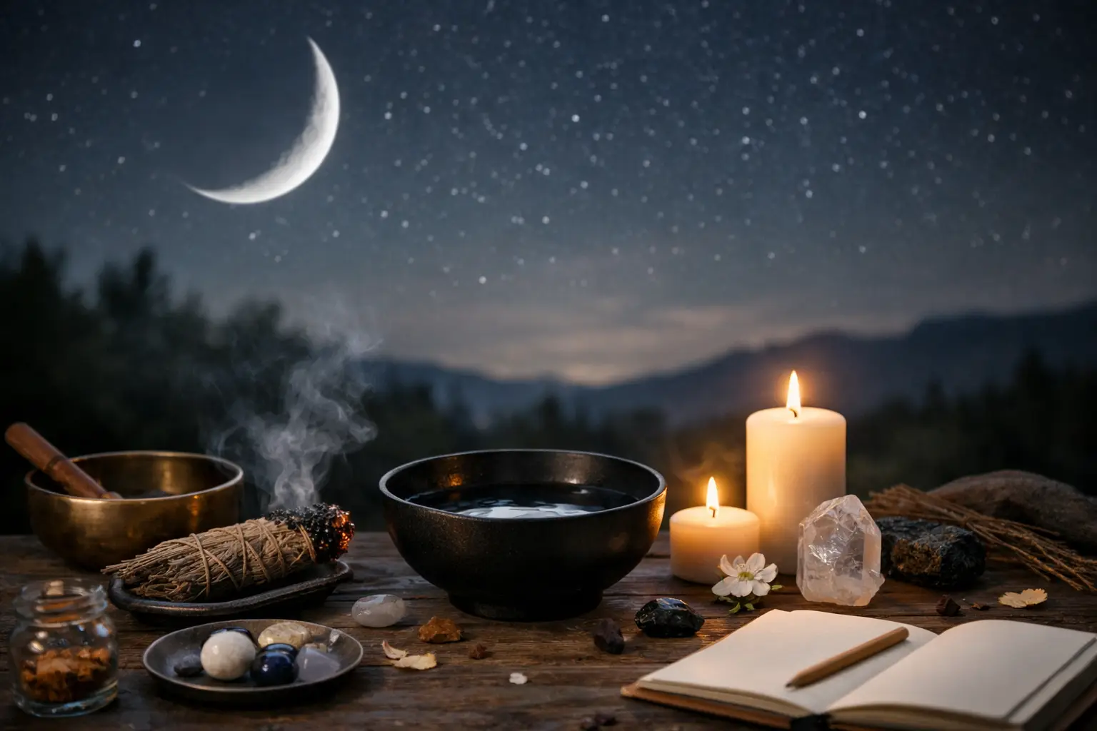 7 ejemplos de rituales sencillos para luna nueva