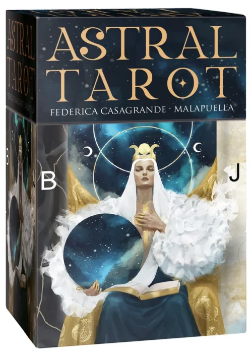 Astral Tarot baraja completa cartas adivinación en estuche protector