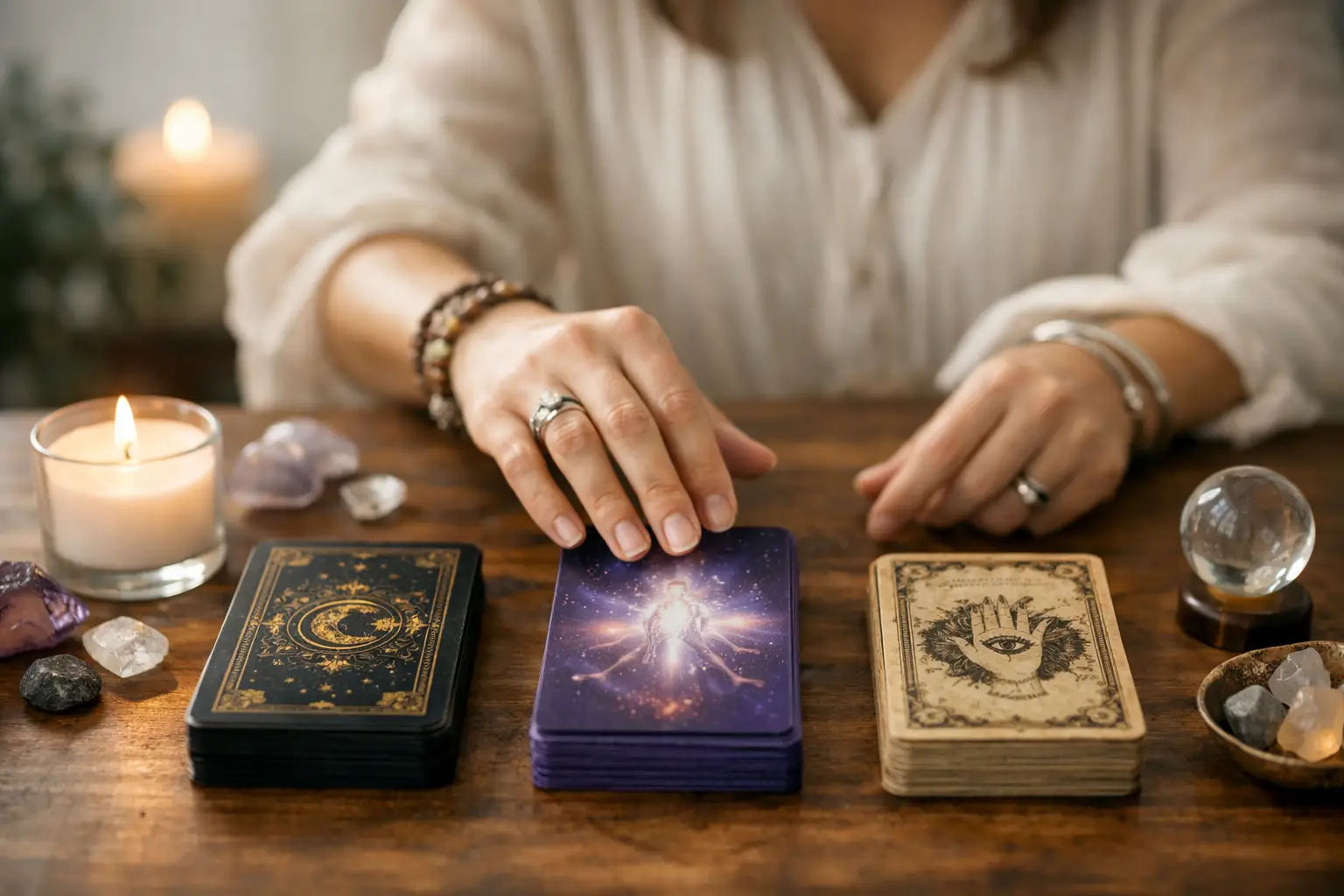 Cómo elegir un mazo de tarot según tu intuición
