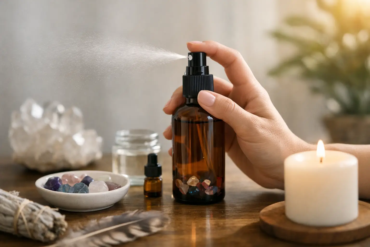 Cómo hacer spray áurico en casa con intención