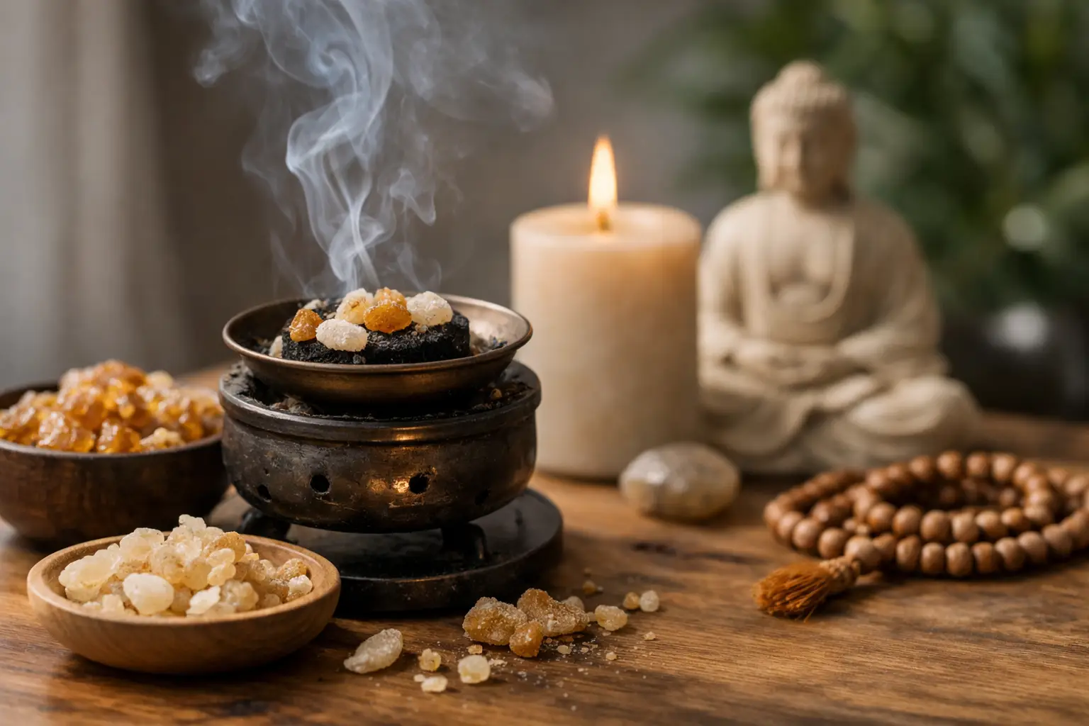 Resinas para meditar: aroma, presencia y calma