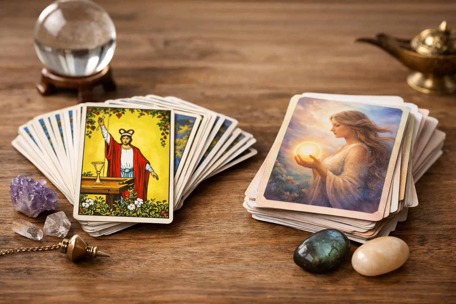 Como leer el tarot para principiantes: guia paso a paso 1 Leer el tarot: cartas sobre la mesa