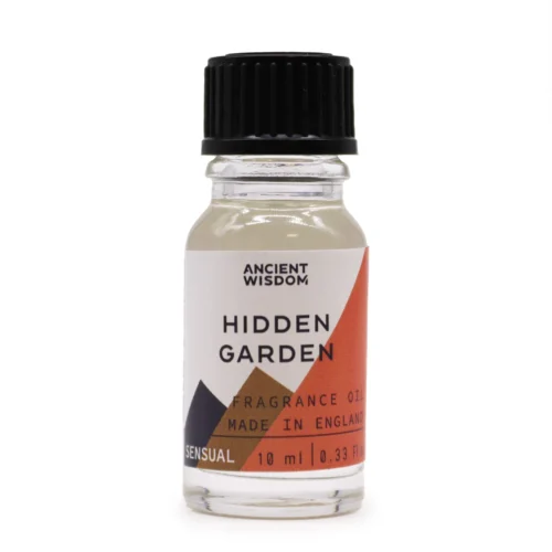Frasco de la fragancia Hidden Garden 10ml de Anscient Wisdom para ritual de bienestar