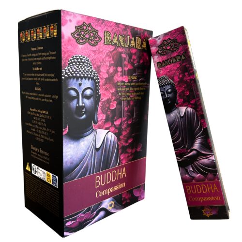 Incienso Banjara Buddha Compassion en varillas sobre soporte
