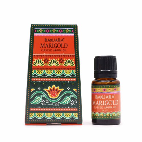 Aceite quemador Banjara calendula 10ml para aromadifusion en frasco de cristal
