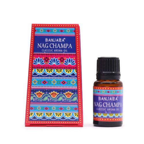 Aceite quemador nag champa Banjara 10ml para aromadifusión