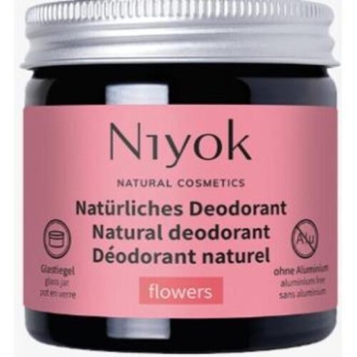 Desodorante natural Niyok Flowers 40ml - protección orgánica sin aluminio ni químicos agresivos