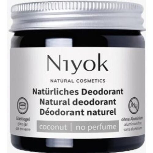 Desodorante sin perfume Niyok 40ml frasco natural para higiene diaria