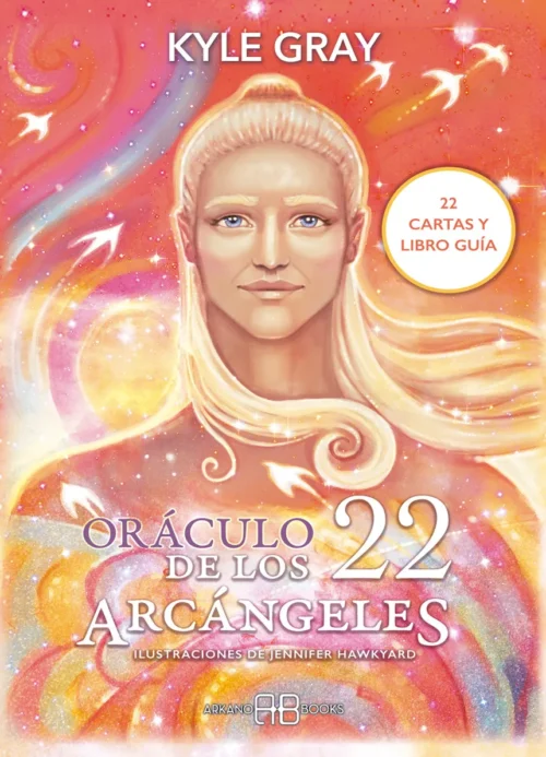 Oráculo de los 22 Arcángeles de Kyle Gray con 22 cartas y guía práctica