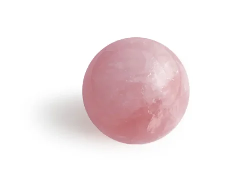 Esfera de cuarzo rosa 5cm de Formas, mineral pulido para decoración y meditación