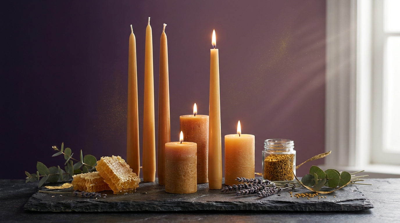 Velas de cera de abeja: beneficios y usos