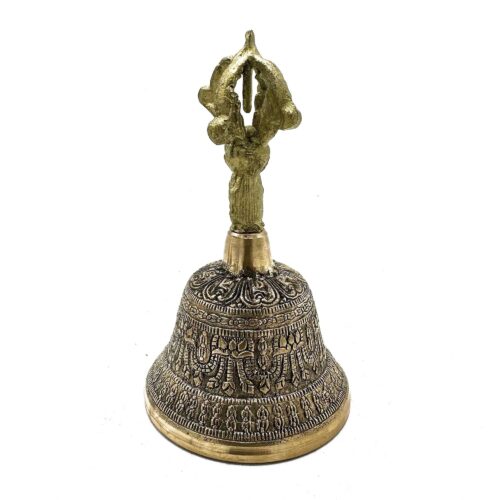 Campana tibetana grande 8x15cm con badajo para sonoterapia y meditación