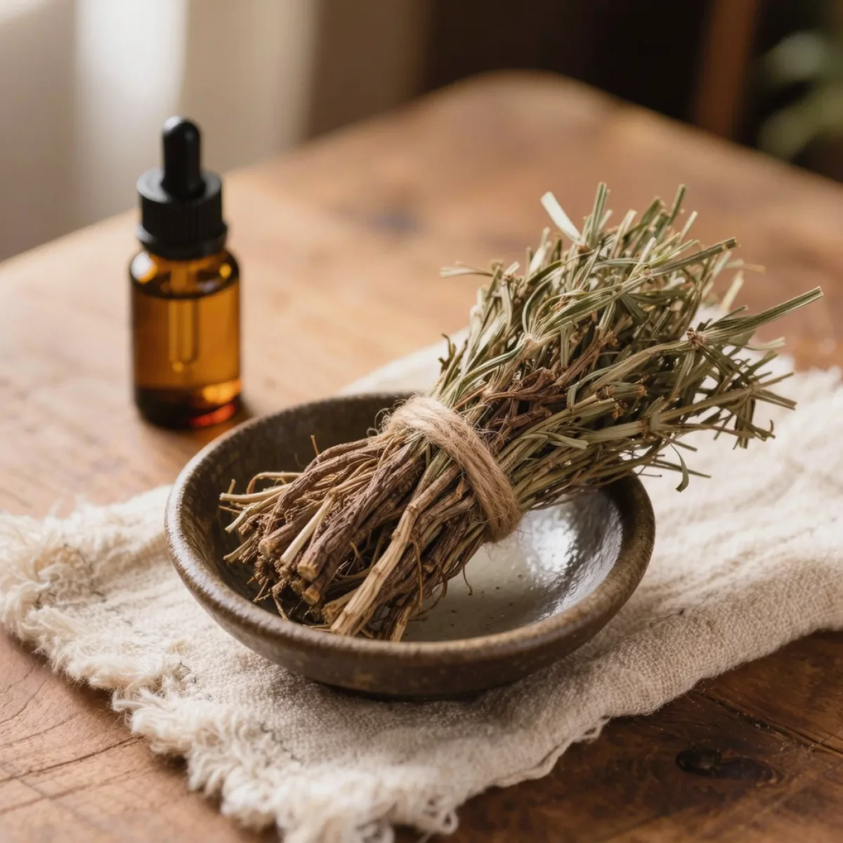 Aceite esencial de vetiver: propiedades y beneficios